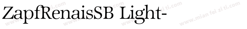 ZapfRenaisSB Light字体转换